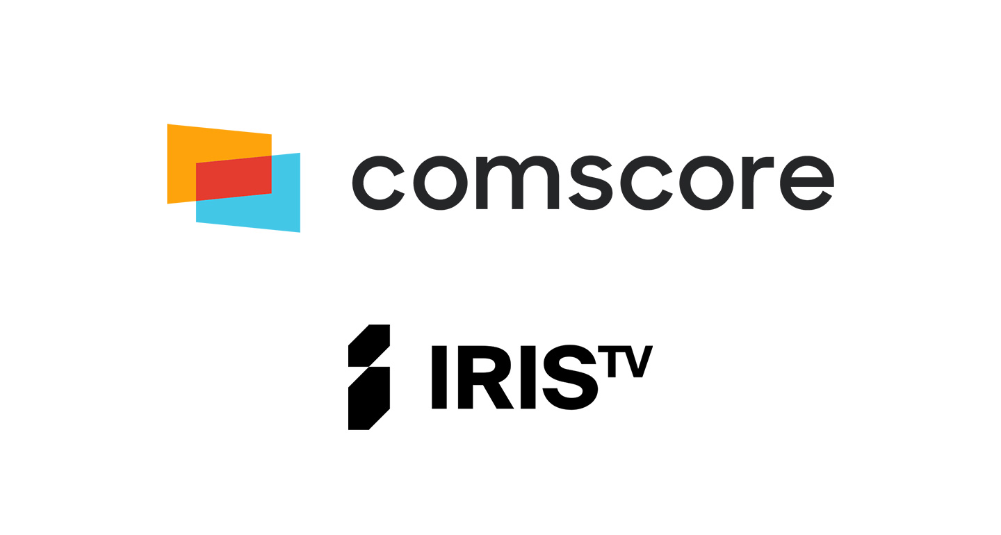 Comscore and Iris TV logos